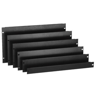 Caymon Blindpanel, 2 Unit 19" blindpanel, Sort